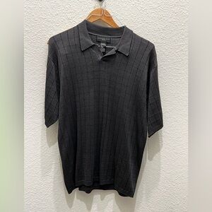 August Silk Dark Gray Polo Shirt
